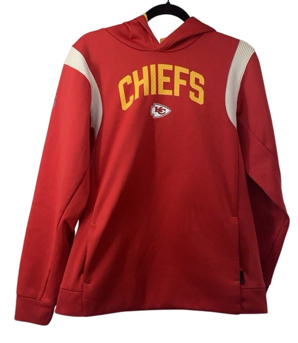 Nike Kansas City Chiefs Youth Red Hoodie Football Size XL Youth 170-180cm 18/20